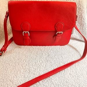 Forever21 Red faux leather Satchel handbag